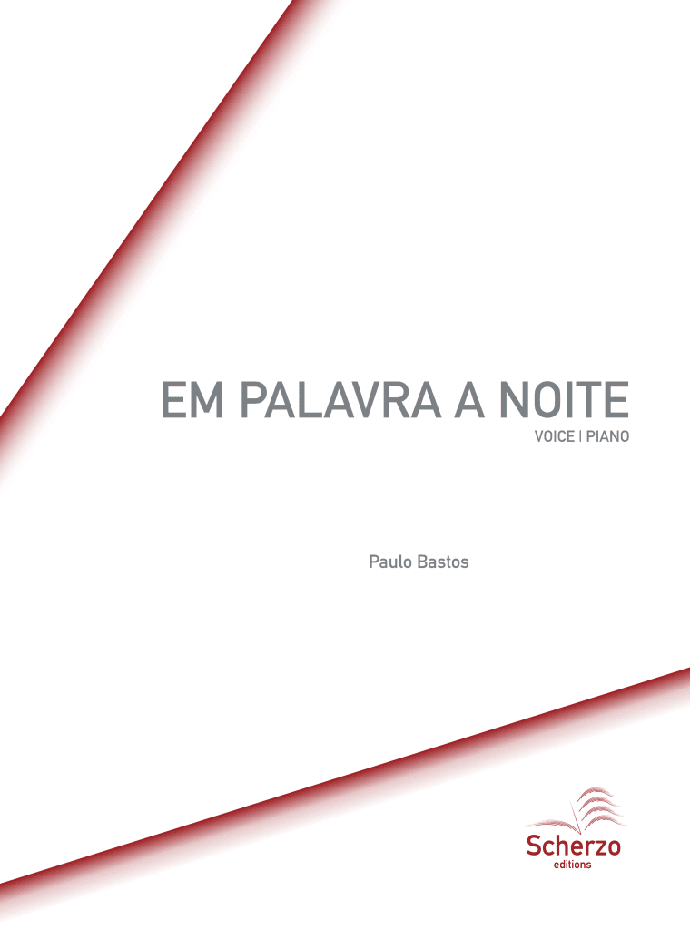 'em palavra a noite' for voice and piano