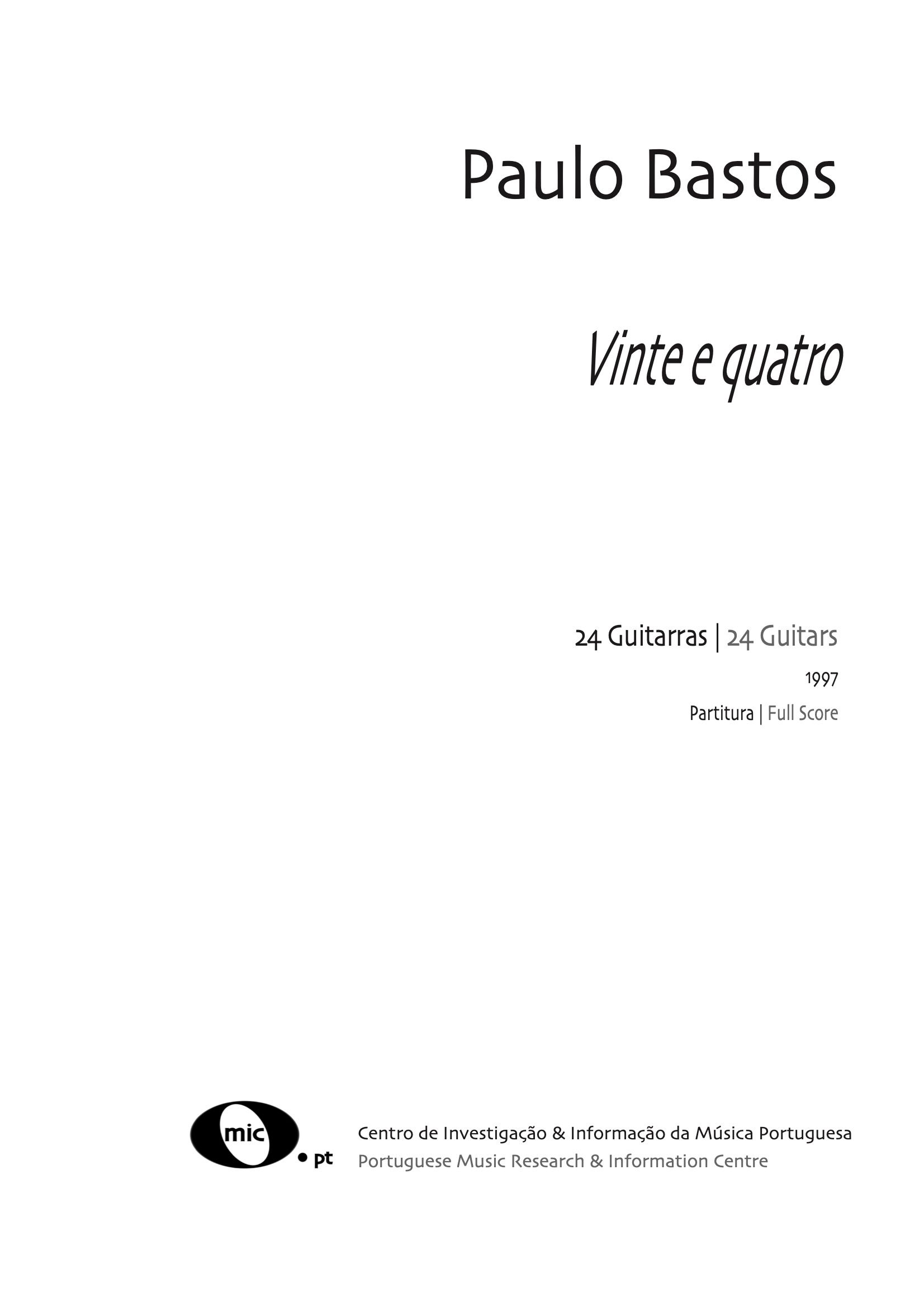 'Vinte e quatro' for guitar orchestra
